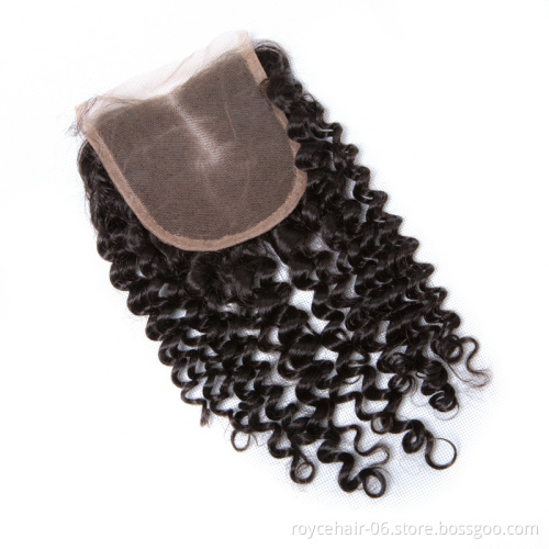 Factory Price  Royce Best Quality Adina 100% Unprocessed Virgin Human Hair 4x4 Inch Natural Lace Closure